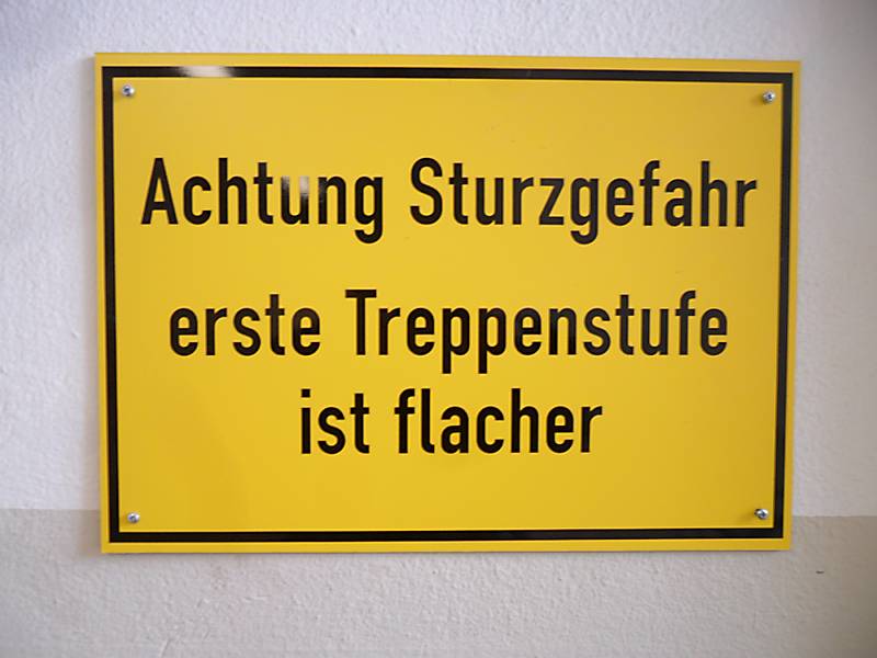 Warnschild Warnschild