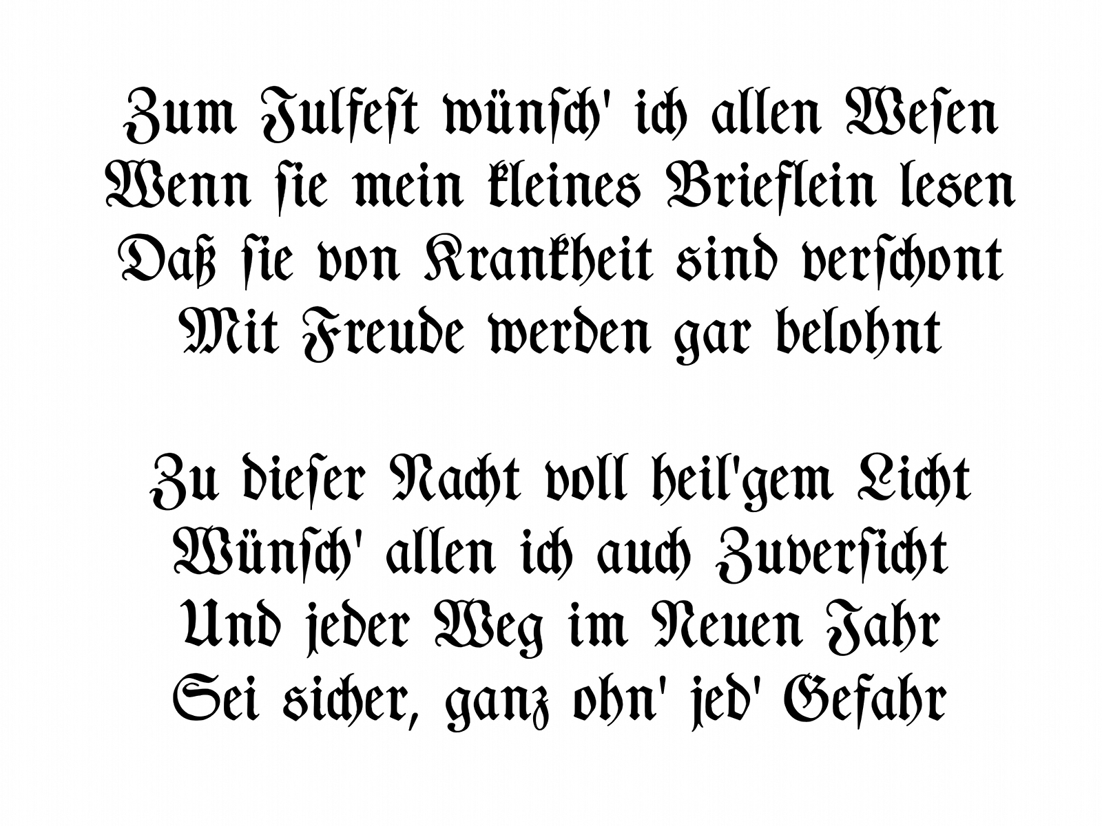 Julgedicht